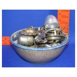 Seagrove Pottery Bowl w/ Tea Strainers