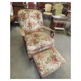 Upholstered Chair & Stool
