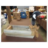Wood Goose Planter - 27"