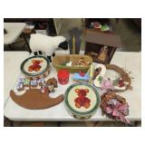 Table Lot w/ Decor & Household