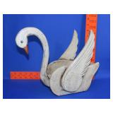 Wood Swan Planter