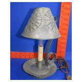 Punched Tin Candle Lamp