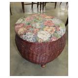 Wicker Ottoman