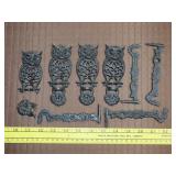 Metal Owl Wall Haning Plant Hooks