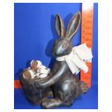 Pottery Style Rabbit Planter