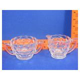 Fostoria Cream & Sugar