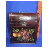 Decorated Wood Storage Box