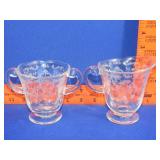 Fostoria Navarre Cream & Sugar
