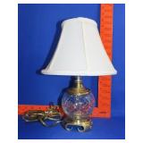 Metal & Glass Table Lamp