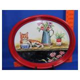 Metal Cat Campbell's Tray
