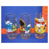 2 Smurf & Peanuts Glass