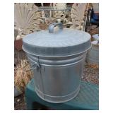 Small Galvanized Bucket w/ Lid