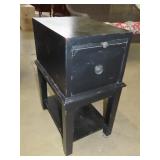 Black Chair Side Chest