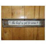 Wood Country Wall Art - 30x6