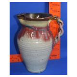Signed Pottery Pitcher