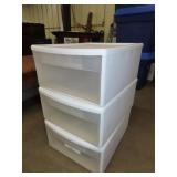 3 Sterilite Storage Drawers