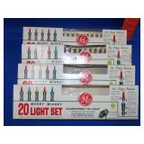 4 Vintage GE Christmas Light Boxes - Empty