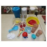 Table Lot of MIsc Kitchenwares