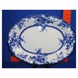 Tedworth Blue Transferware Platter - 16'