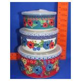 3 Piece Pioneer Women Serving Bowl Set