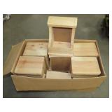 Box of Wood Nesting Boxes
