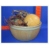 Pottery Style Decorative Bowl