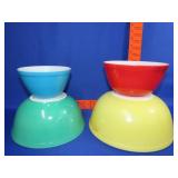 Pyrex Primary Color Mixing Bowl Set