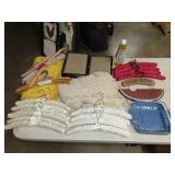 Table Lot - Hangers & Linens