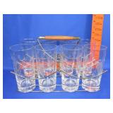 8pc Etched Glass Water Set - 1 Glass Is Different