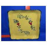 Decorated Stoneware Style Platter - 15'