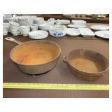 Footed Cast Iron Pot & Other Cast Iron Pot