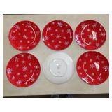 6 St Nicholas Square 'Jolly' Plates - 11'