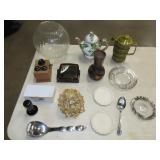 Table Lot w/ Glassware & Household
