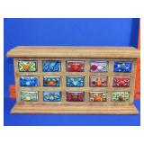 Ceramic 15 Drawer Apothecary Cabinet