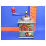 Strawberry Painted Coffee Grinder