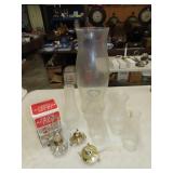 Lot of Kerosene Lamp Chimneys