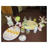 Lot of Easter Glassware & Decor