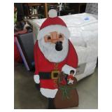 Painted Wood Santa - 25'