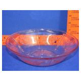 Federal Pink Depression Sharon Cabbage Rose Bowl