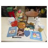 Table Lot w/ Decor & Household