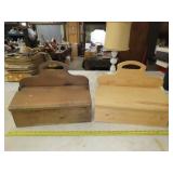 2 Wood Boxes