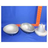 3 Heavy Aluminum Cake/Candy Molds