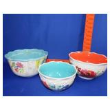 3 Pioneer Women Bowls