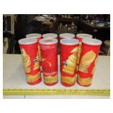 8 Vintage Pringles Cans