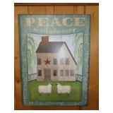 Canvas Primative Style Wall Art - 24'x32'