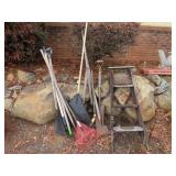 Ladder & Yard Tool Lot