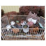 Yard Art Contents of Crib - Crib NOT Included