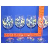 Lenox Butterfly Meadow Hand Painted Wine Glasses