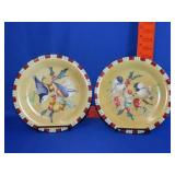 2 Lenox Winter Greetings Plates - 8.5'