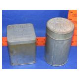 Lipton Tea & Corn Belt Baking Powder Tins